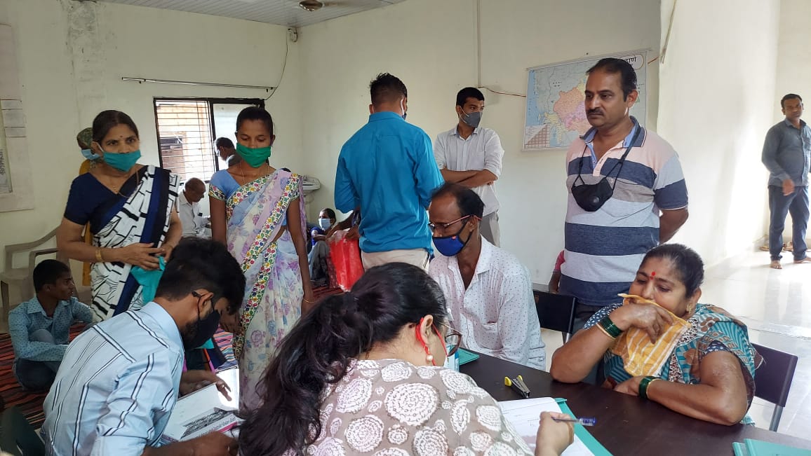 Doctor examining patient